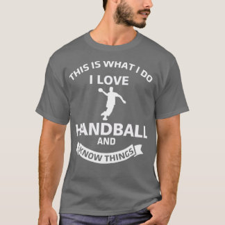 T-shirt Handball Knowledge Jump Shot Handball Player Resin