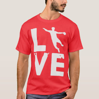 T-shirt Handball Love Handballer Ballsports à l'intérieur 