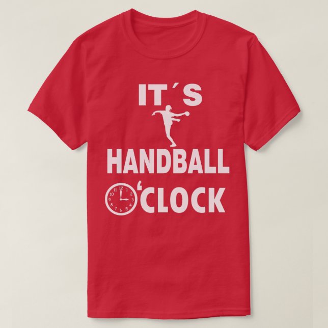 T-shirt Handball oclock Jump Shot Handball Player Resin (Design devant)