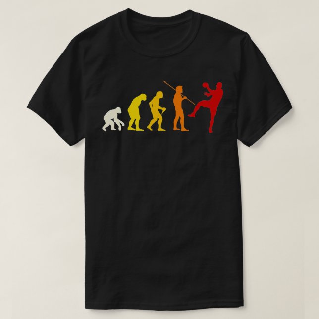 T-shirt Handball Player Evolution Great Cadeau Handball Me (Design devant)