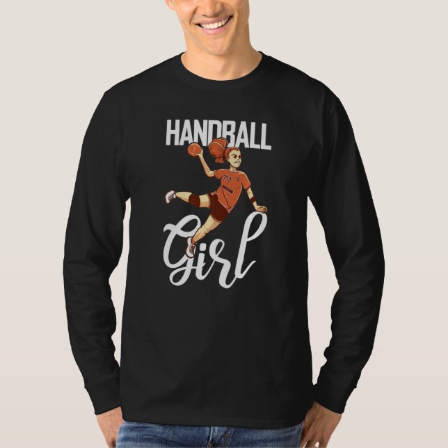 T-shirt Handball Player Handball Ball Outfit Handball Girl (Devant)