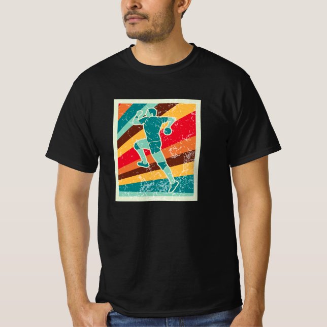 T-shirt Handball Player Retro (Devant)