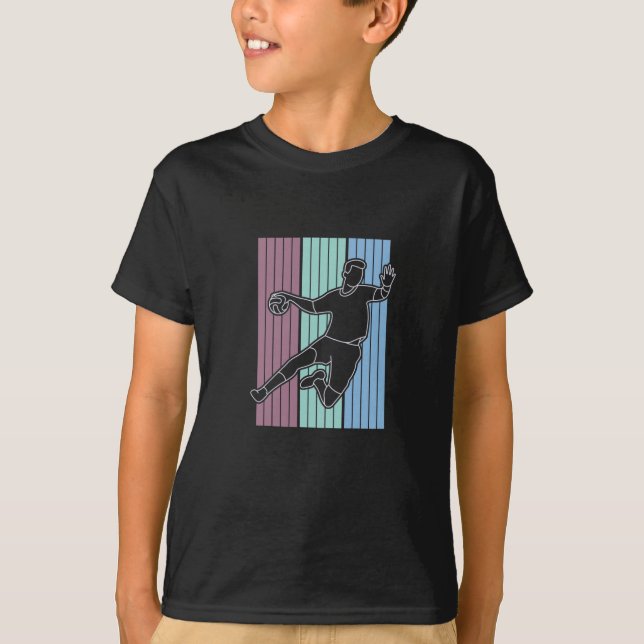 T-shirt Handball Player Retro (Devant)