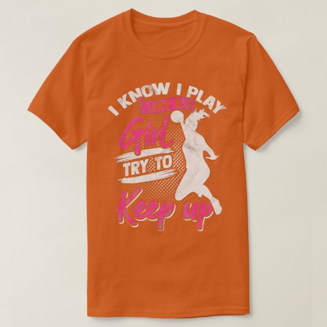 T-shirt Handball Sport Jump Shot Femmes Handball Hobby 10 (Design devant)