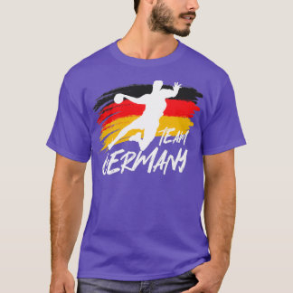 T-shirt Handball Team Allemagne Drapeau Handball Sport