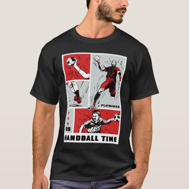 T-shirt Handball time Playmaker Collage (Devant)