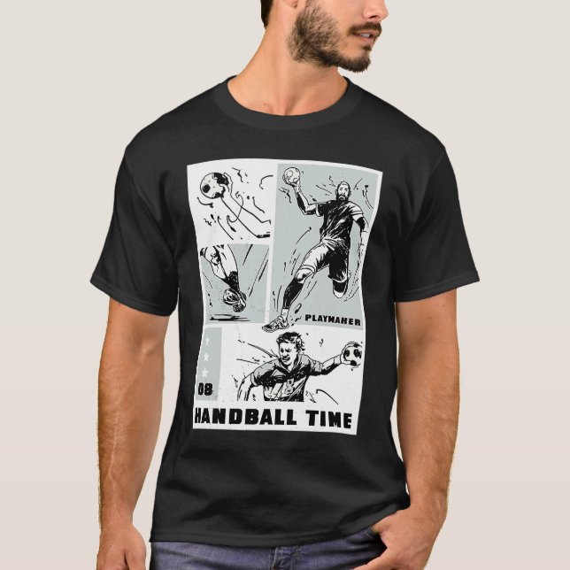 T-shirt Handball time Playmaker Collage (Devant)