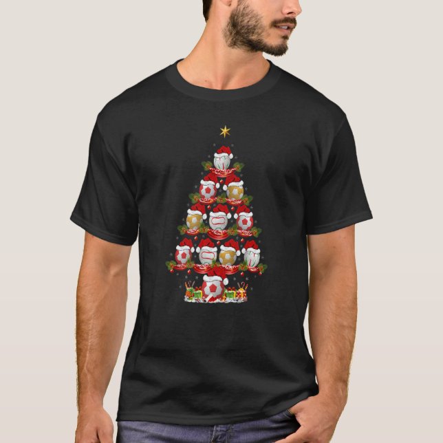 T-shirt Handball  Xmas Holiday Santa Handball Christmas Tr (Devant)