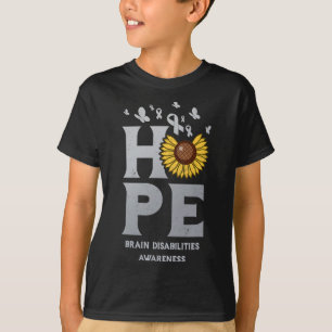 T-shirt Handicap cérébral Silver Hope Tournesol Vintage A