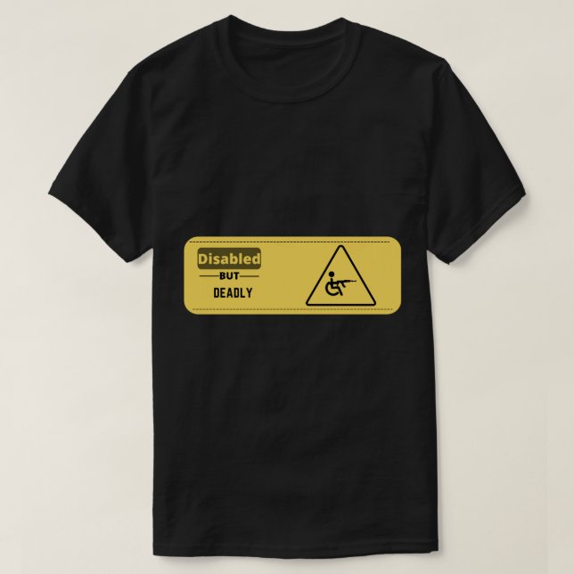 T-shirt Handicap Désactivé Mais Mort Humour Ride Désactivé (Design devant)