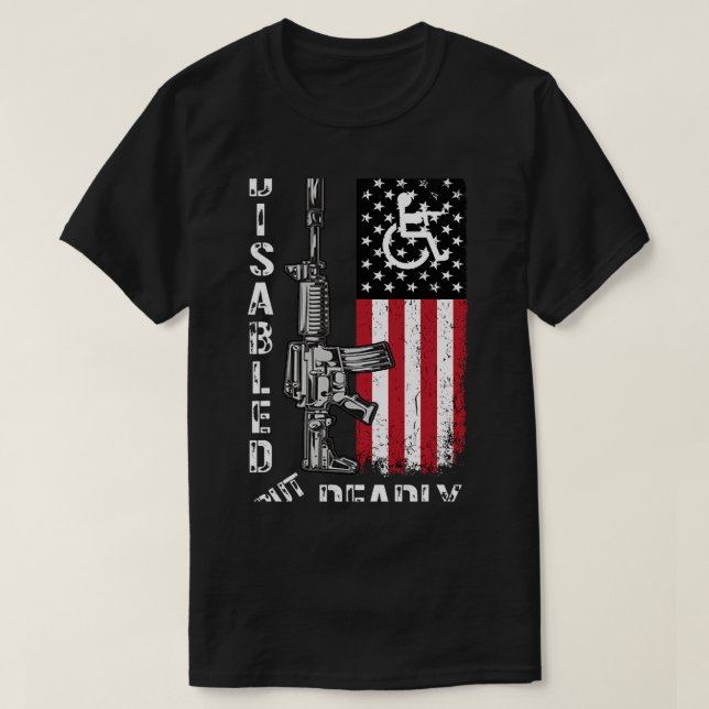 T-shirt Handicap Du Drapeau Américain - Handicap (Design devant)