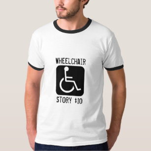 T-shirt handicap, fauteuil roulant, histoire $10
