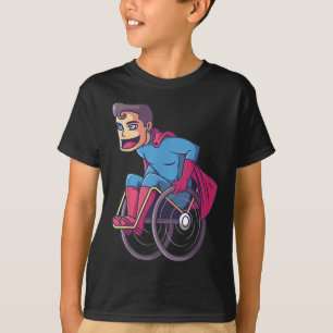 T-shirt Handicap Handicap Amputé Superhero I en fauteuil r