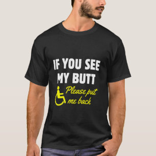 T-shirt Handicap Humour fauteuil roulant Amputation Tr