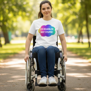 T-shirt Handicap non stupide, Tête de sensibilisation