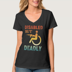 T-shirt Handicap Offert En Fauteuil Roulant Handicapé 1