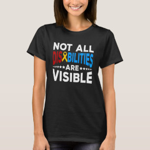 T-shirt Handicap Toutes les déficiences ne sont pas visibl