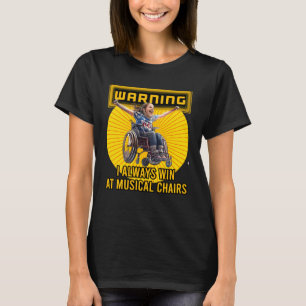T-shirt Handicapé Estropié Amputé Handicapé Fauteuil Roula