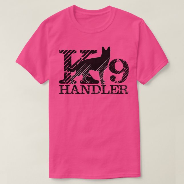 T-shirt Handler K9 Unité K9 Berger allemand (2) (Design devant)