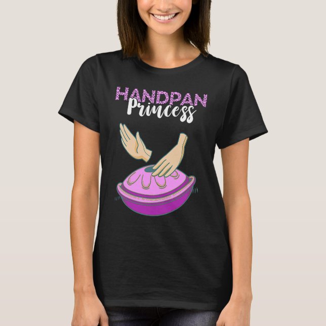 T-shirt Handpan Princess Instrument de musique Lady Hang D (Devant)