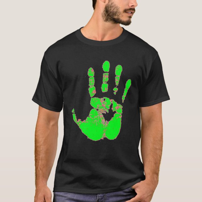 T-shirt Handprint au néon (Devant)