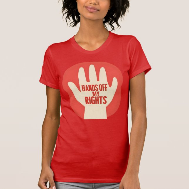 T-shirt Hands Off My Rights – Equality  (Devant)