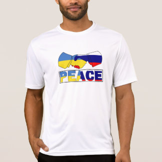 T-shirt Handshake of Peace, Ukraine Russie Drapeau
