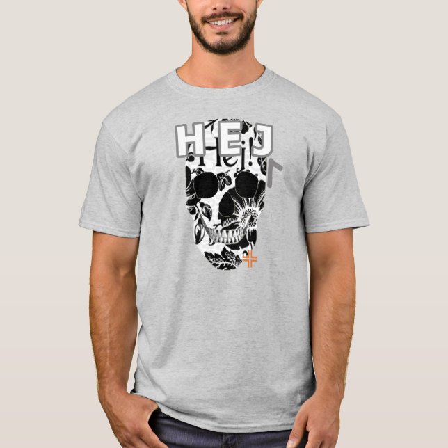 T-shirt HANDSKULL Hej basique B2 (Devant)