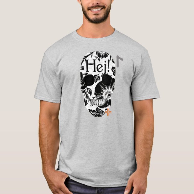 T-shirt HANDSKULL Hej basique B2 (Devant)