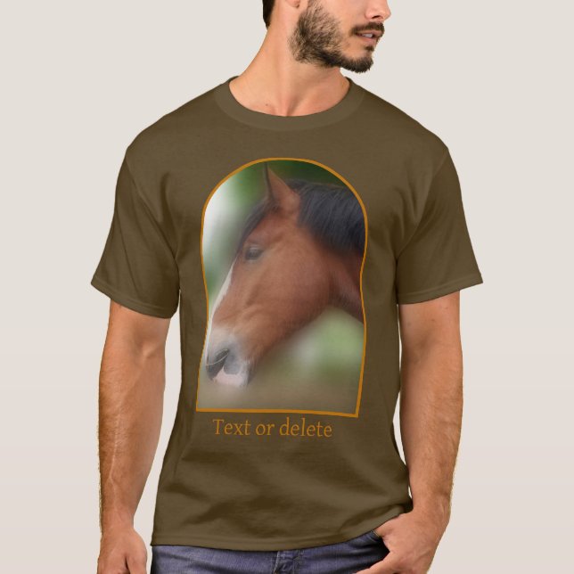 T-shirt Handsome Shire Draft Horse Personalized (Devant)