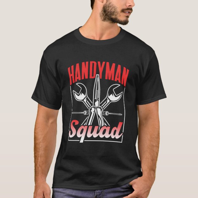 T-shirt Handy Squad Handy do-it-yourself Correction (Devant)