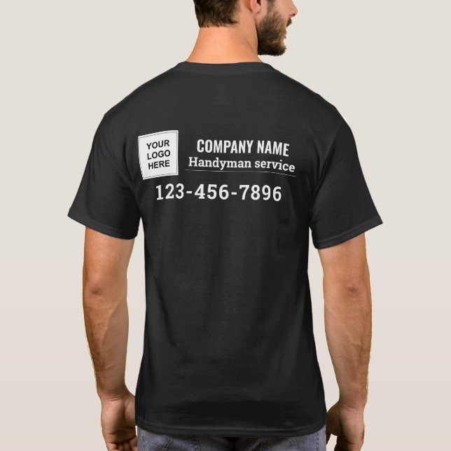 T-shirt Handyman business services nom logo marque travail (Dos)