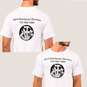 T-shirt Handyman Business Work Shirts Double Côté