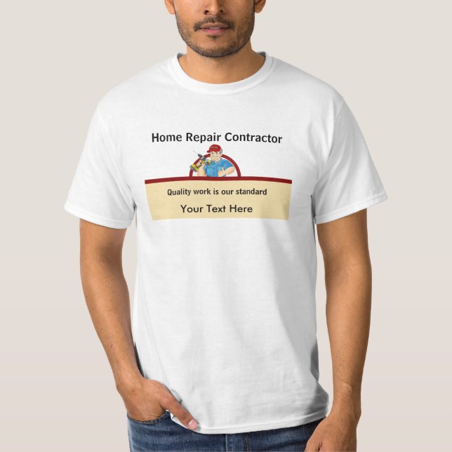 T-shirt Handyman Contractant Home Réparateur Carpenter (Devant)