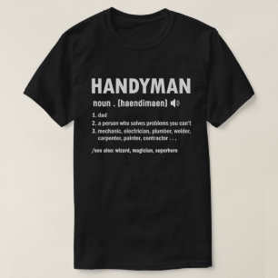 T-shirt Handyman Définition Papa Handyman Fête des pères