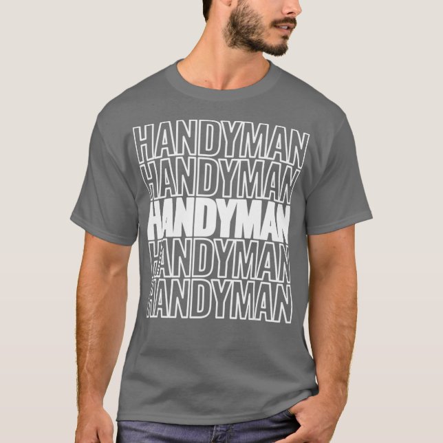 T-shirt handyman outils handyman services mécanicien (Devant)