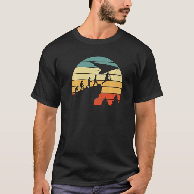 T-shirt Hang Glider Motif Evolution Hang Gliding (Devant)