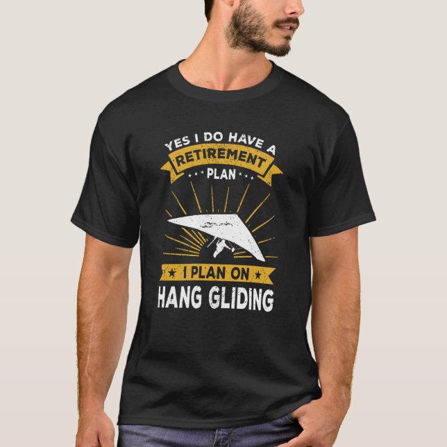 T-shirt Hang Glider Saying Hang Gliding (Devant)