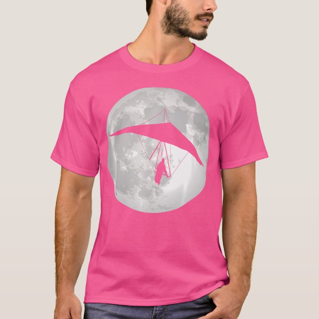 T-shirt Hang Glider Soaring Full Moon High Flying Hang Gli (Devant)