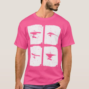 T-shirt Hang Glider Suspendu Planeur Hang Gliding Silhouet