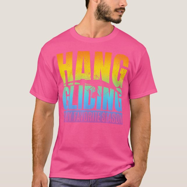 T-shirt Hang Gliding Est Ma Saison Préférée - Hang Gliding (Devant)