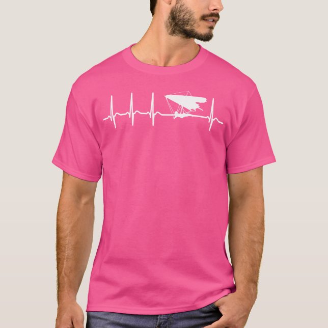 T-shirt Hang Gliding Heart - Meilleures citations de citat (Devant)