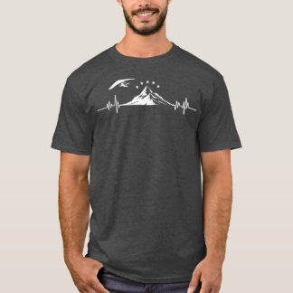 T-shirt Hang Gliding Pilot Heartbeat Hang Glider EKG
