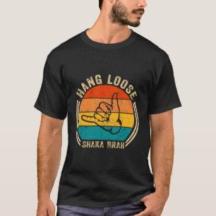 T-shirt Hang Loose Shaka Brah Signe Main Surfer S Surfing
