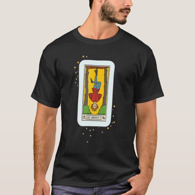 T-shirt Hanged Man Tarot Card Occult Beliefs Divination Fa (Devant)