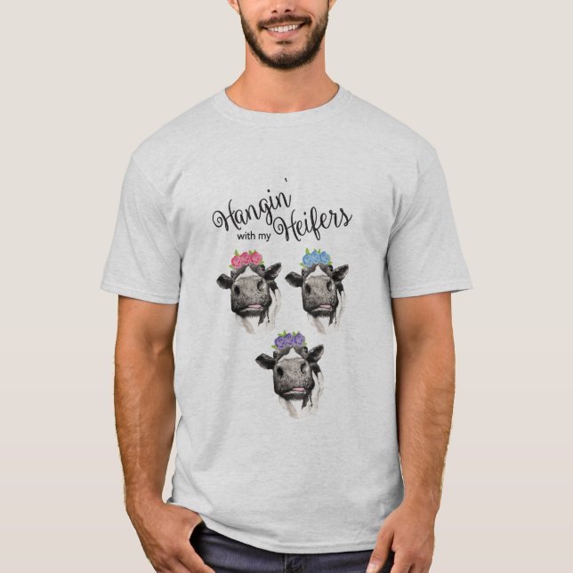 T-shirt Hangin avec mes génisses (Devant)