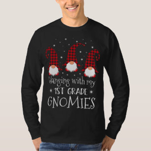 T-shirt Hangin' Avec Mes Gnomies De 6e Année Trois Gnomes 