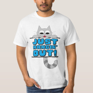 T-shirt HANGIN' SORT ! Chat joyeux