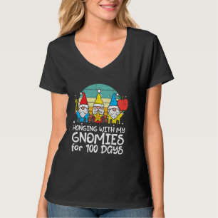 T-shirt Hanging With My Gnomies 100 Jours 100e Jour School