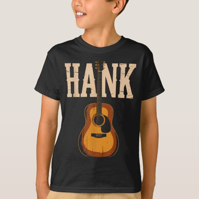T-shirt Hank Folk Style Line Dancing Western Country Music (Devant)